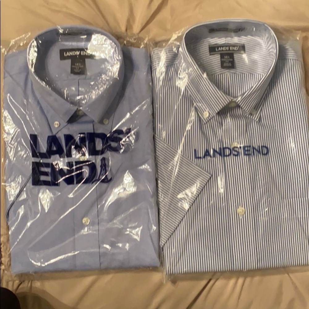 Short sleeve boys dress shirts Lands’ End